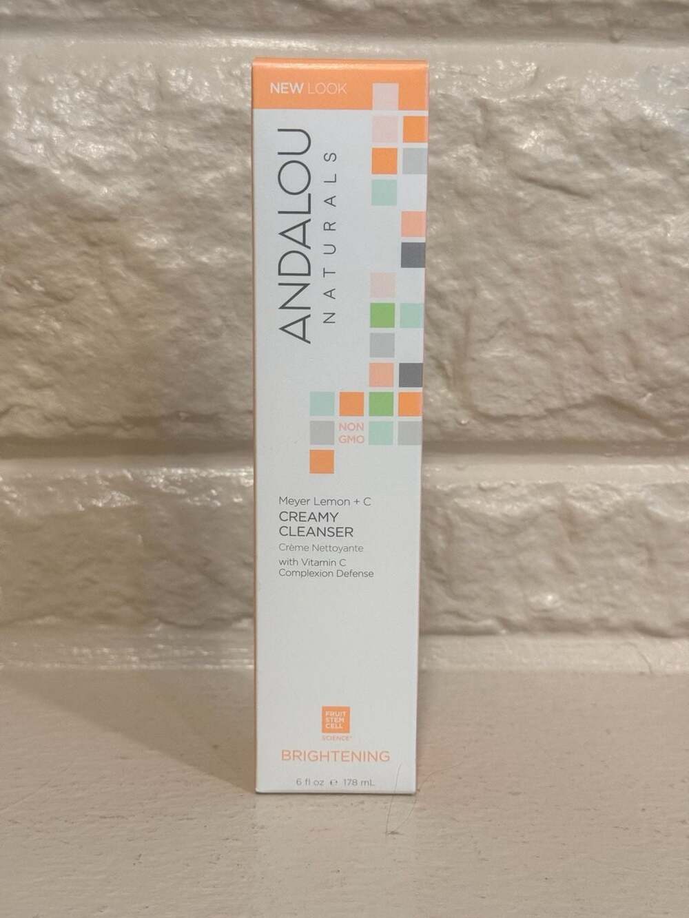 Andalou Naturals Brightening Meyer Lemon + C Creamy Cleanser 6 fl oz